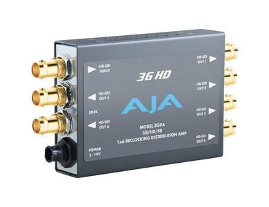 AJA 1x6 3G SDI Re-Clocking Distribution Amplifier