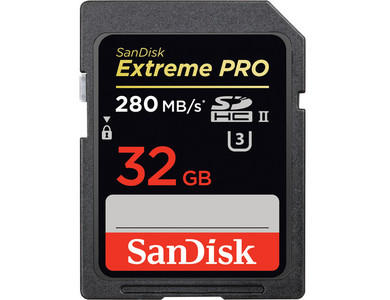 Sandisk 32GB Extreme Pro 280MB/s UHS-II SD Card